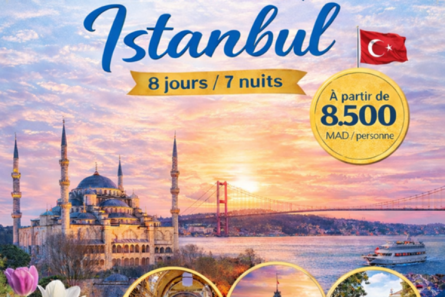 Istanbul Avril Mai 2026 – 7 Nuits / 8 Jours